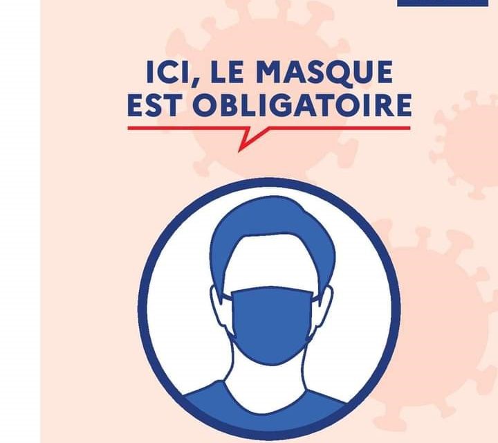 Port du masque obligatoire sur toute la commune