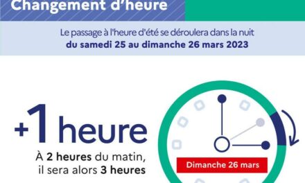 [Changement d’heure] Passage à l’heure d’été