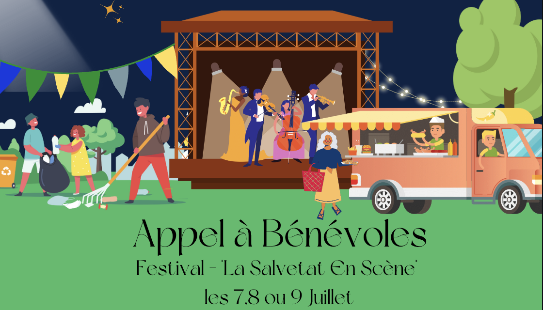 Appel à bénévoles pour le festival de musique “La Salvetat en Scène” !