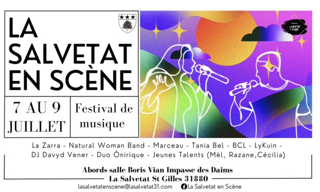 Vibrez au rythme de la musique lors du festival “La Salvetat En Scène” du 7 au 9 juillet 2023 !