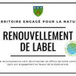 Renouvellement du label “Territoire Engagé pour la Nature”