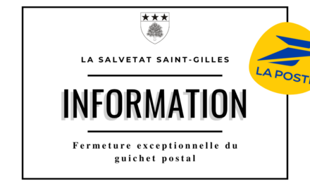 Fermeture exceptionnelle du guichet postal