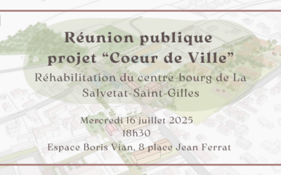́Réunion publique du projet “Cœur de Ville” – 16 juillet 2025